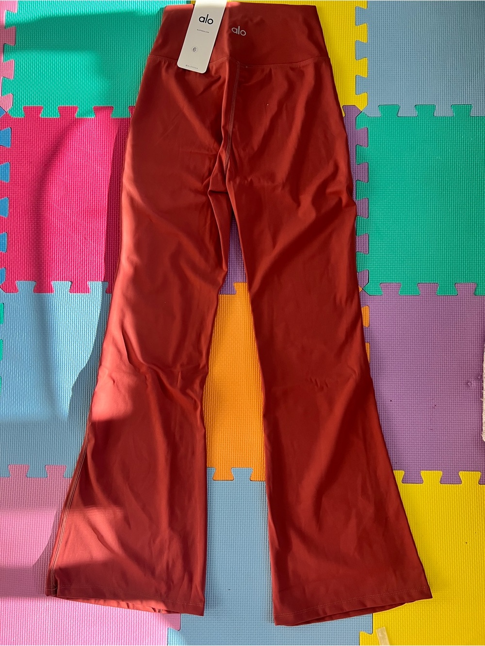 ALO Yoga Kids Rust Flare Leggings
